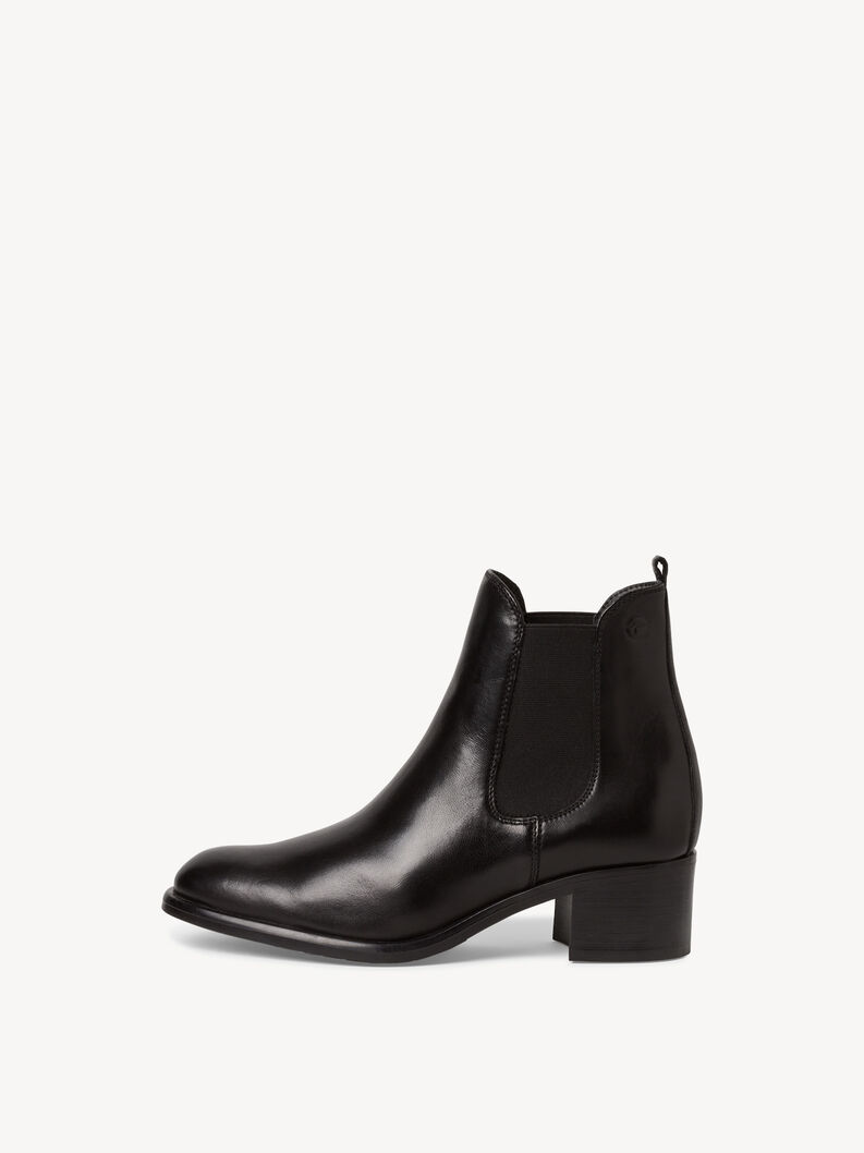 Leder Chelsea Boot - schwarz, BLACK, hi-res