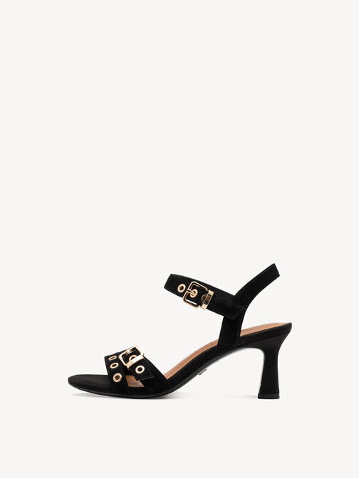 Heeled sandal, BLACK, hi-res