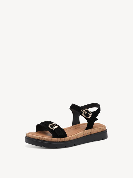 Sandale à talon, BLACK, hi-res