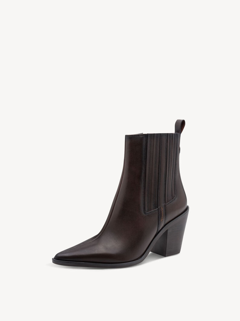 Lederstiefelette - braun, MAHOGANY, hi-res
