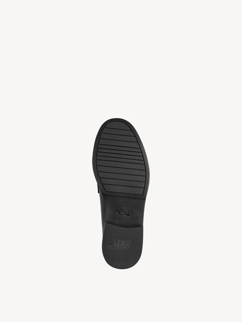 Slipper en cuir - noir, BLACK, hi-res