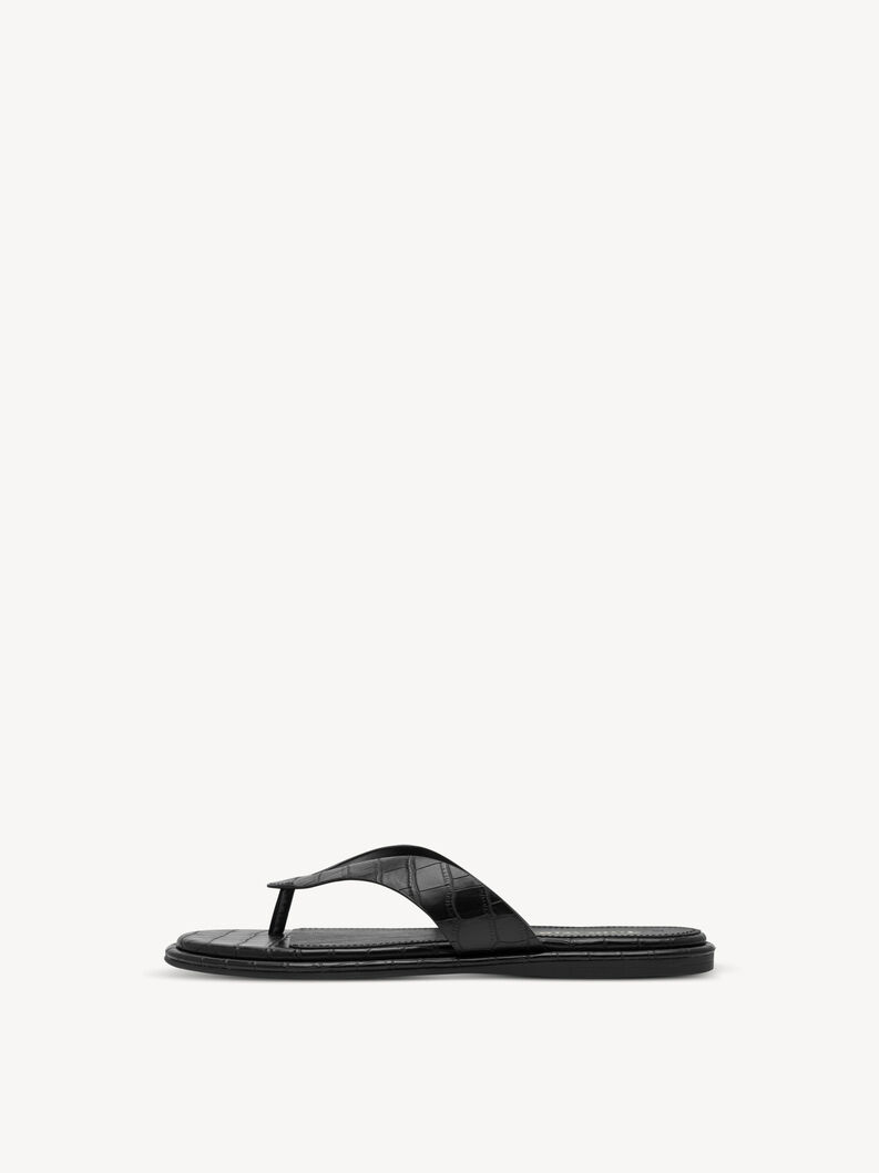 Žabky - čern&aacute;, BLACK CROCO, hi-res