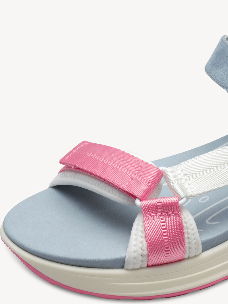 Heeled sandal - blue, LT. BLUE COMB, hi-res