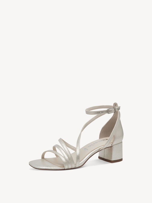 Sandale &agrave; talon, CHAMPAGNE, hi-res