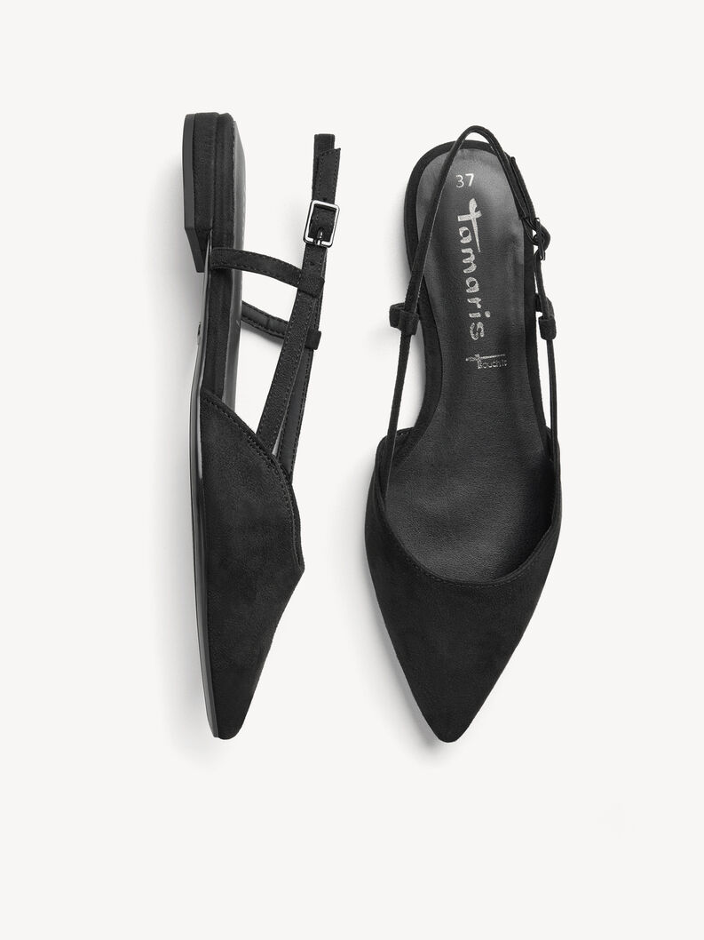 Tamaris Slingpumps 1-29602-42, Schmal, Mit 7,5 Cm Absatz - Elegante Pumps Aus Textil/Synthetik