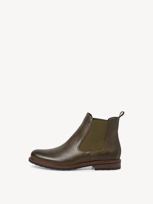 Stivaletti Chelsea, OLIVE LEATHER, hi-res