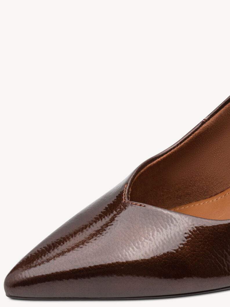 Escarpin - marron, BROWN PATENT, hi-res