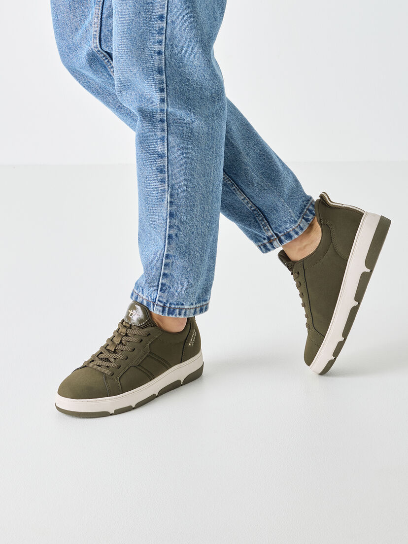 Sneaker - groen, OLIVE NUBUC, hi-res