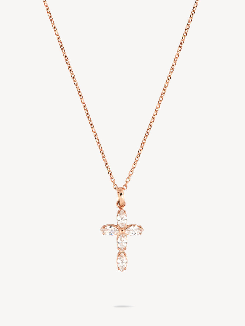 Halskettinge - rosegoud, ros&eacute;gold, hi-res