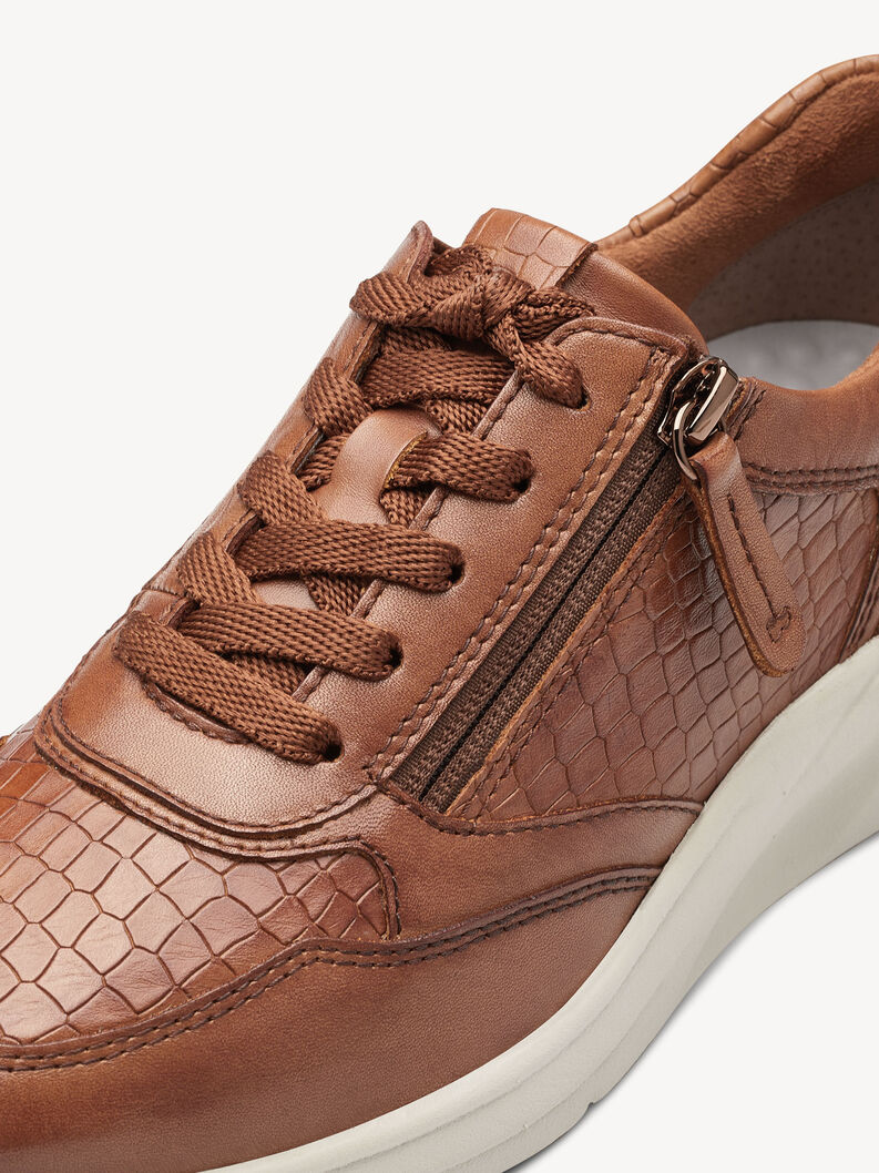 Basket en cuir - marron, COGNAC STRUCT., hi-res