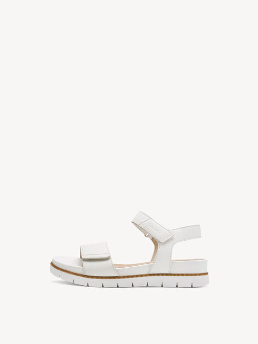 Heeled sandal, WHITE NAPPA, hi-res