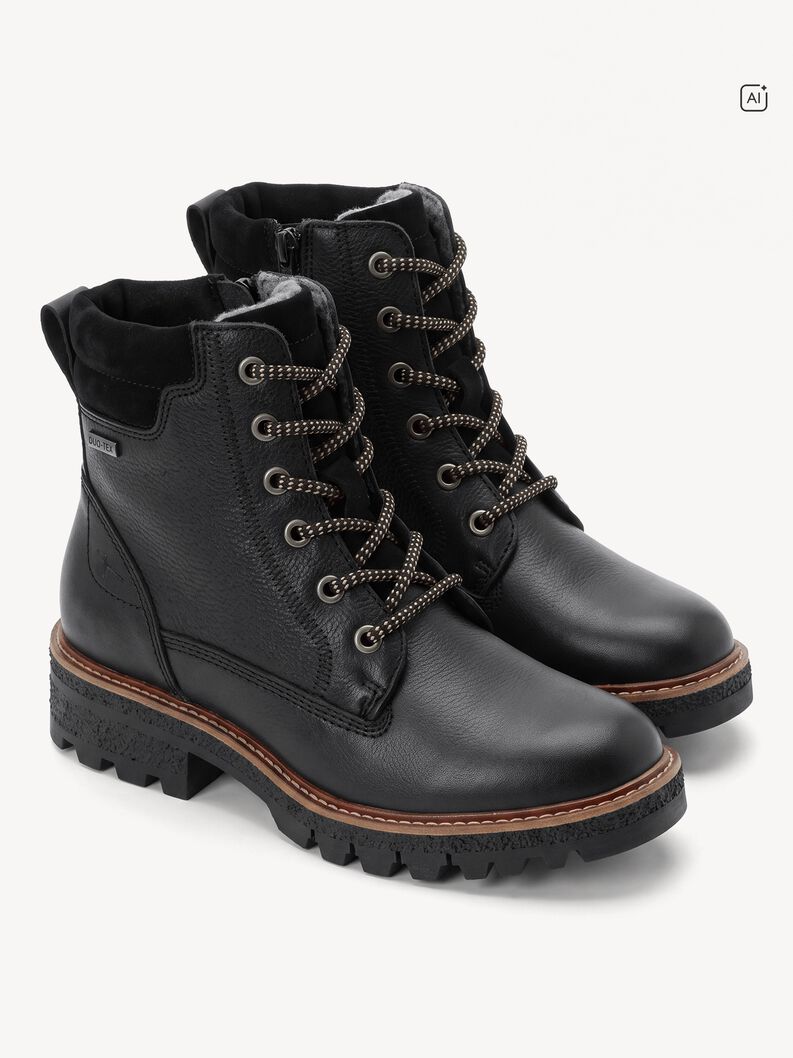 Stiefelette, BLACK LEATHER, hi-res