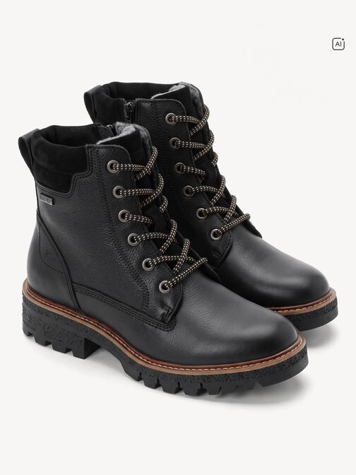 Stiefelette, BLACK LEATHER, hi-res