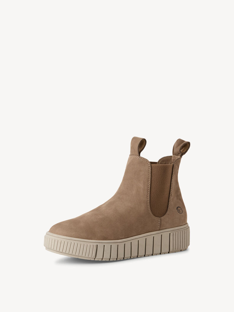 Leather Chelsea boot - beige, TAUPE, hi-res