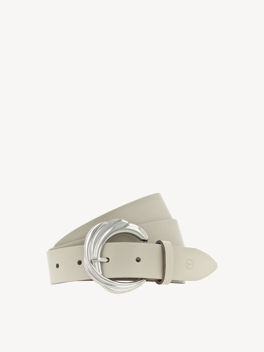 Leren riem, Creme, hi-res