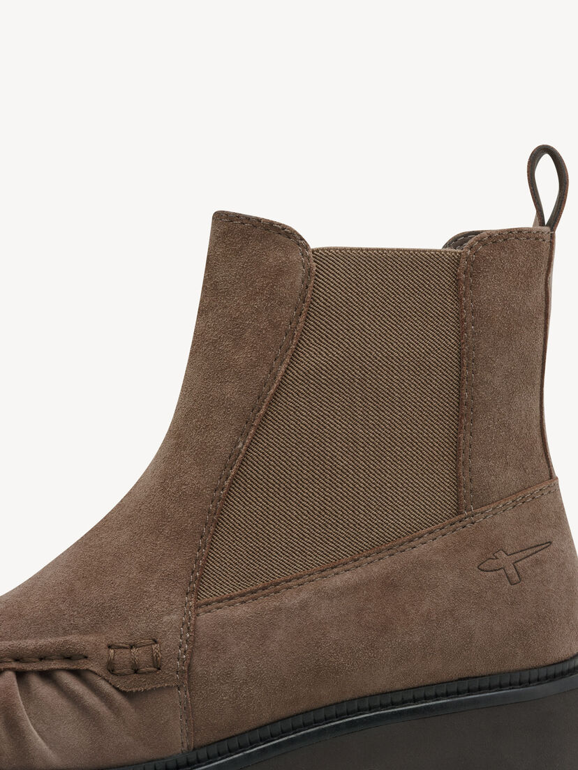 Leren Chelseaboot - beige, TAUPE, hi-res