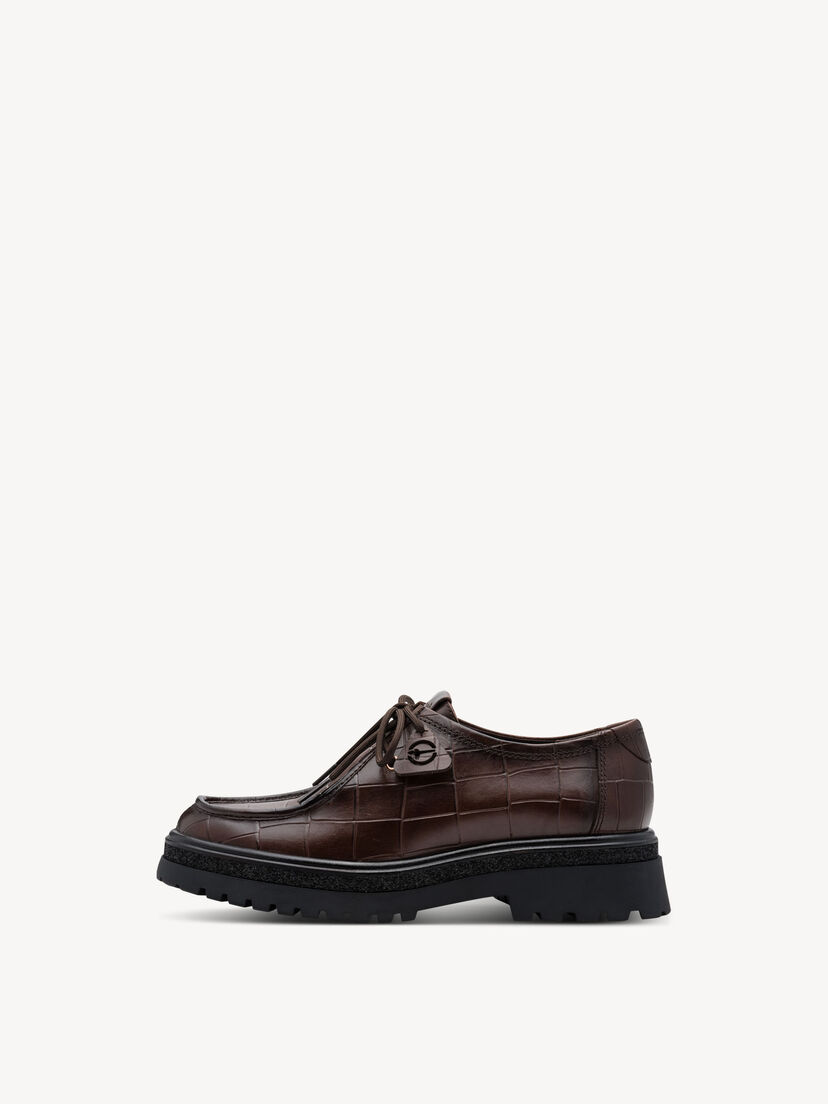 Lage schoen - bruin, MOCCA CROCO, hi-res