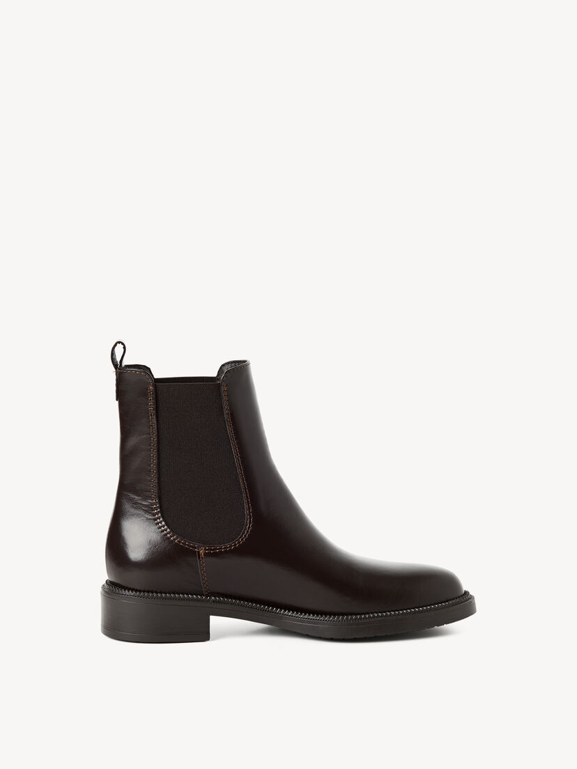 Leren Chelseaboot - bruin, MOCCA PATENT, hi-res