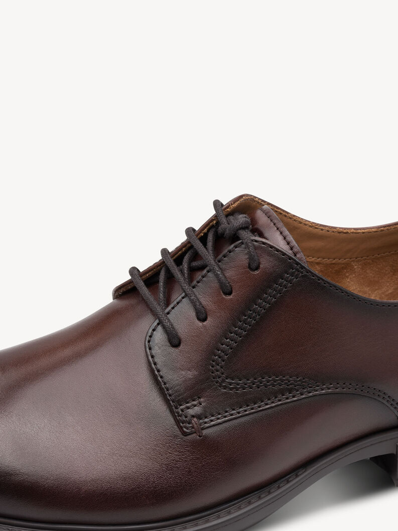 Derbie en cuir - marron, 304, hi-res