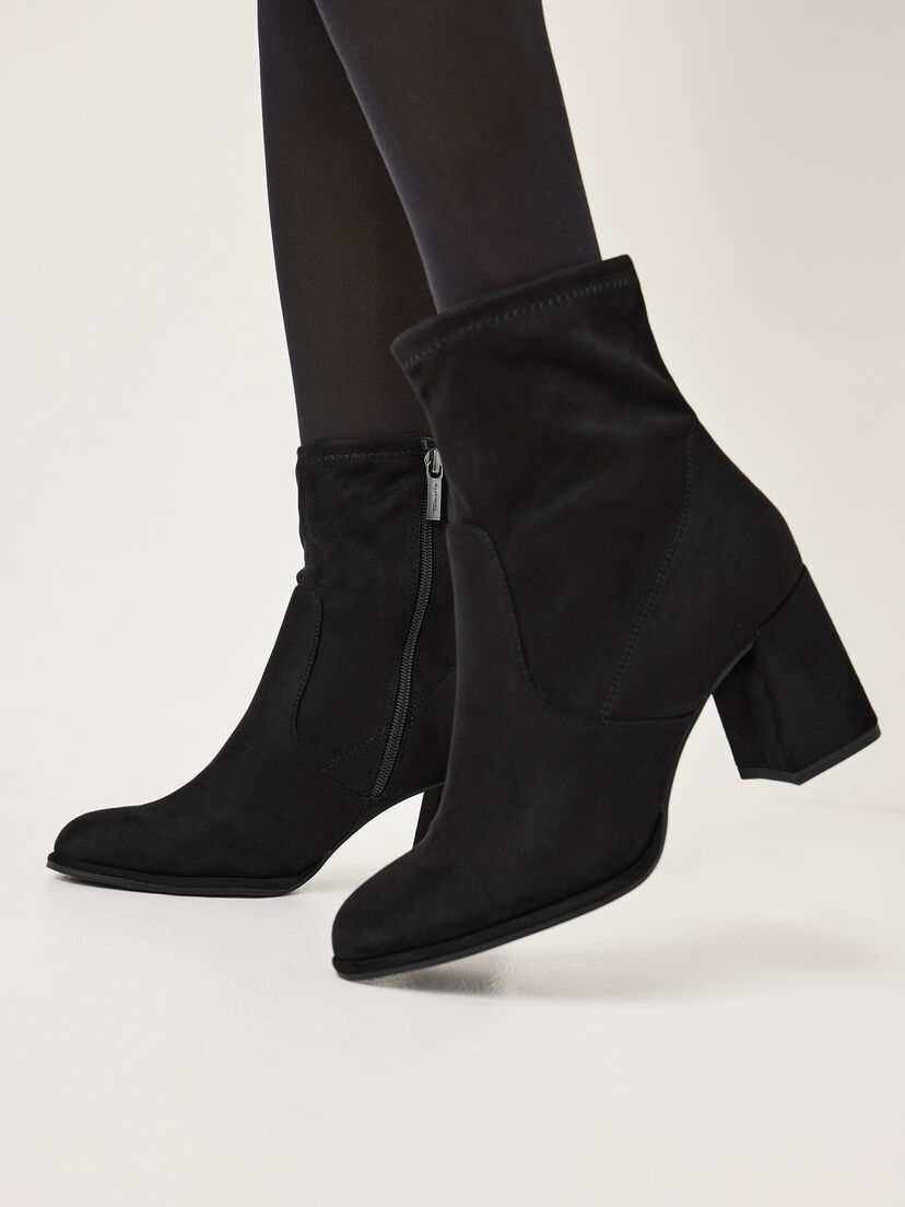 Enkellaarsje - zwart, BLACK SUEDE, hi-res