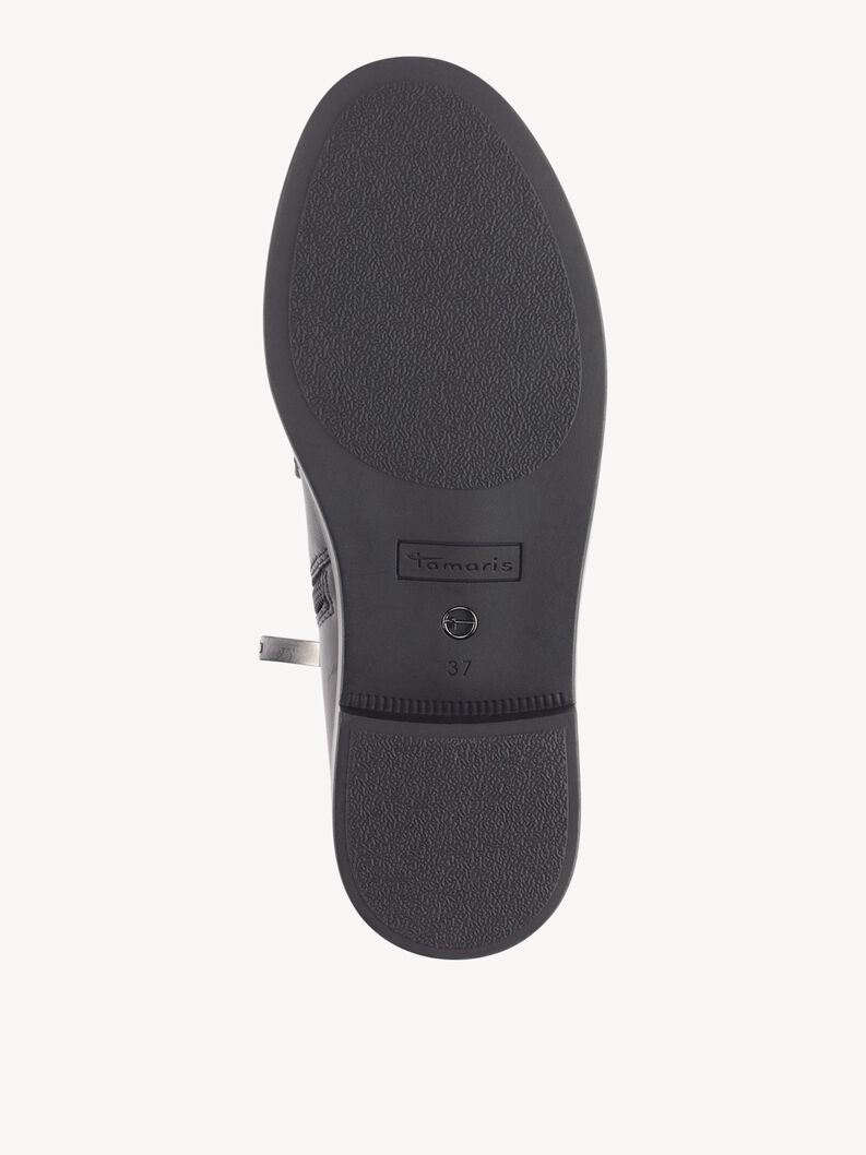 Bottine en cuir - noir, BLACK LEATHER, hi-res