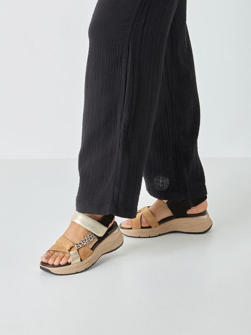 Heeled sandal, BLACK COMB, hi-res