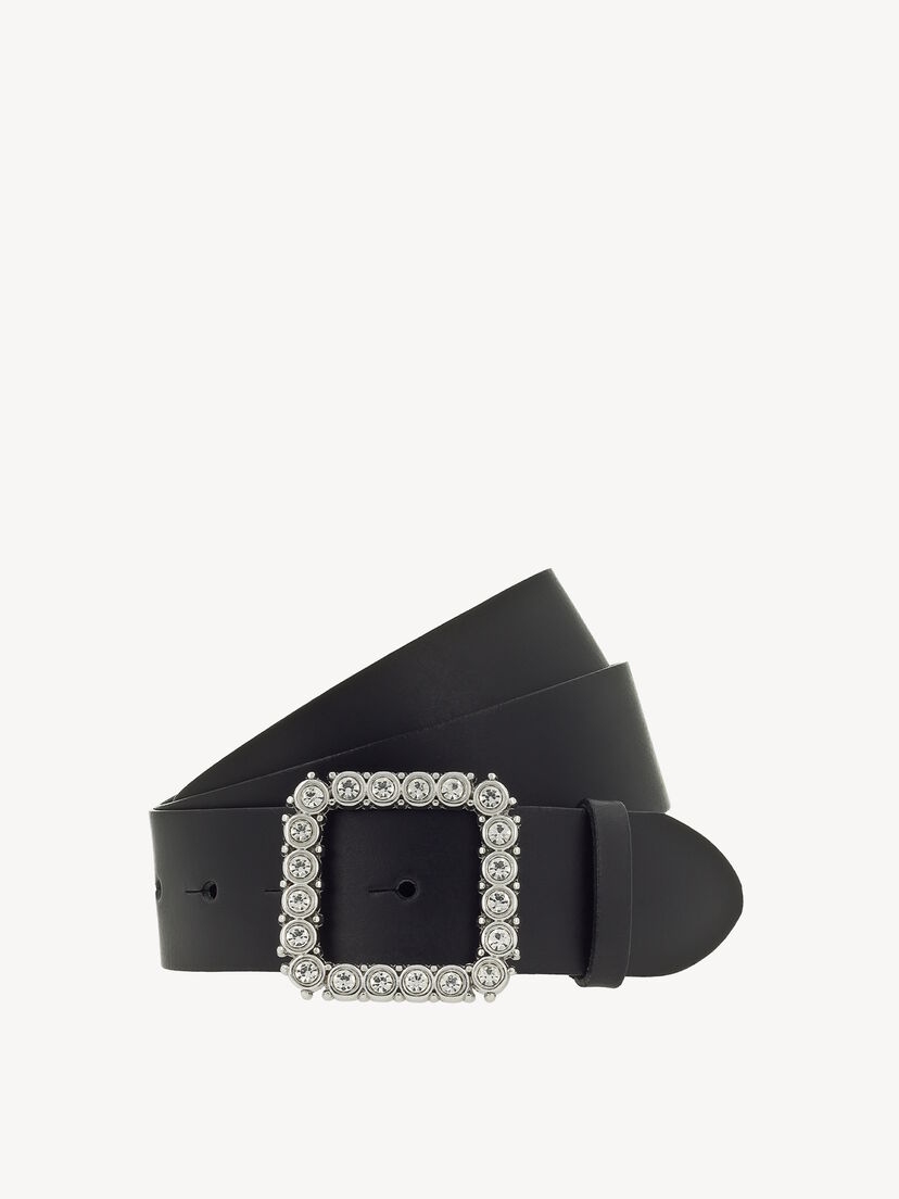 Leren Riem - zwart, zwart, hi-res