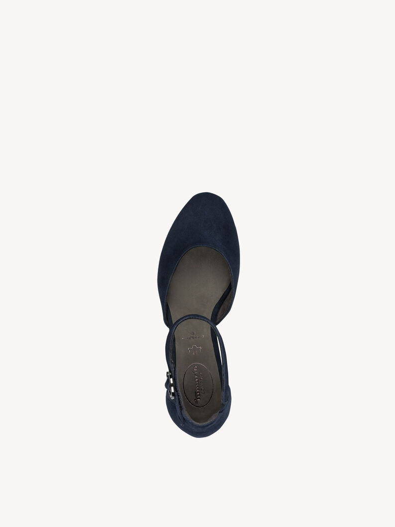 Lederpumps - blau, NAVY, hi-res