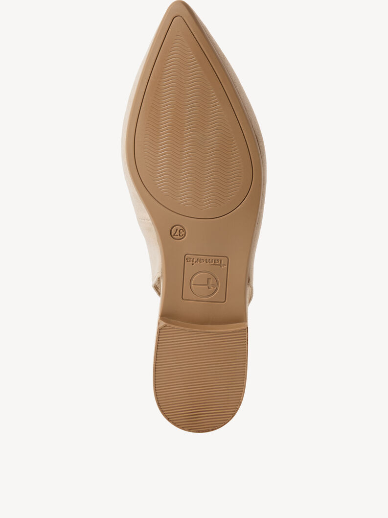 Escarpin en cuir - beige, beige, hi-res