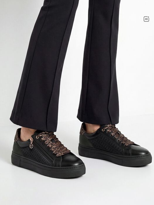 Sneaker, BLACK/LEOPARD, hi-res