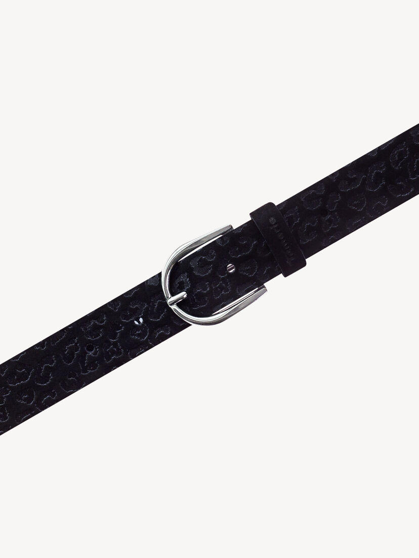 Leren Riem - zwart, zwart, hi-res