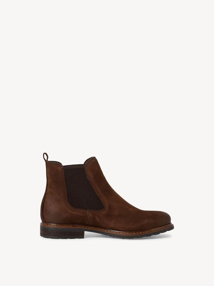 Leren Chelseaboot - bruin, CHOCOLATE NUB., hi-res