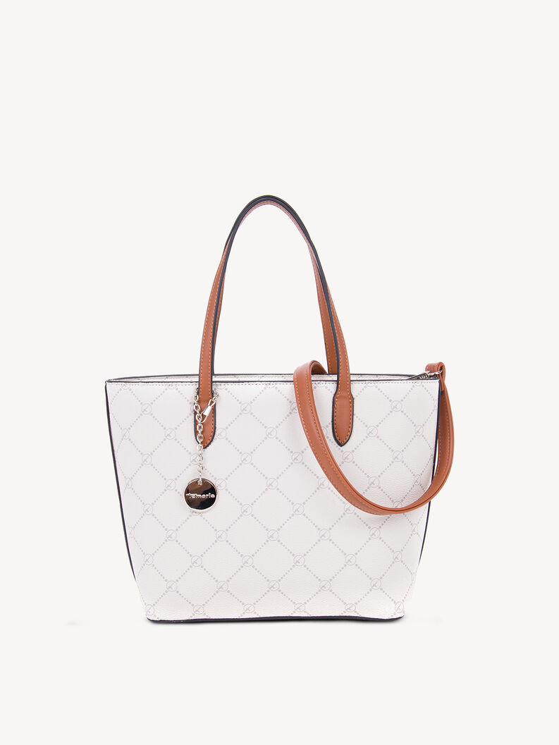 Shopping bag - white, ecru, hi-res