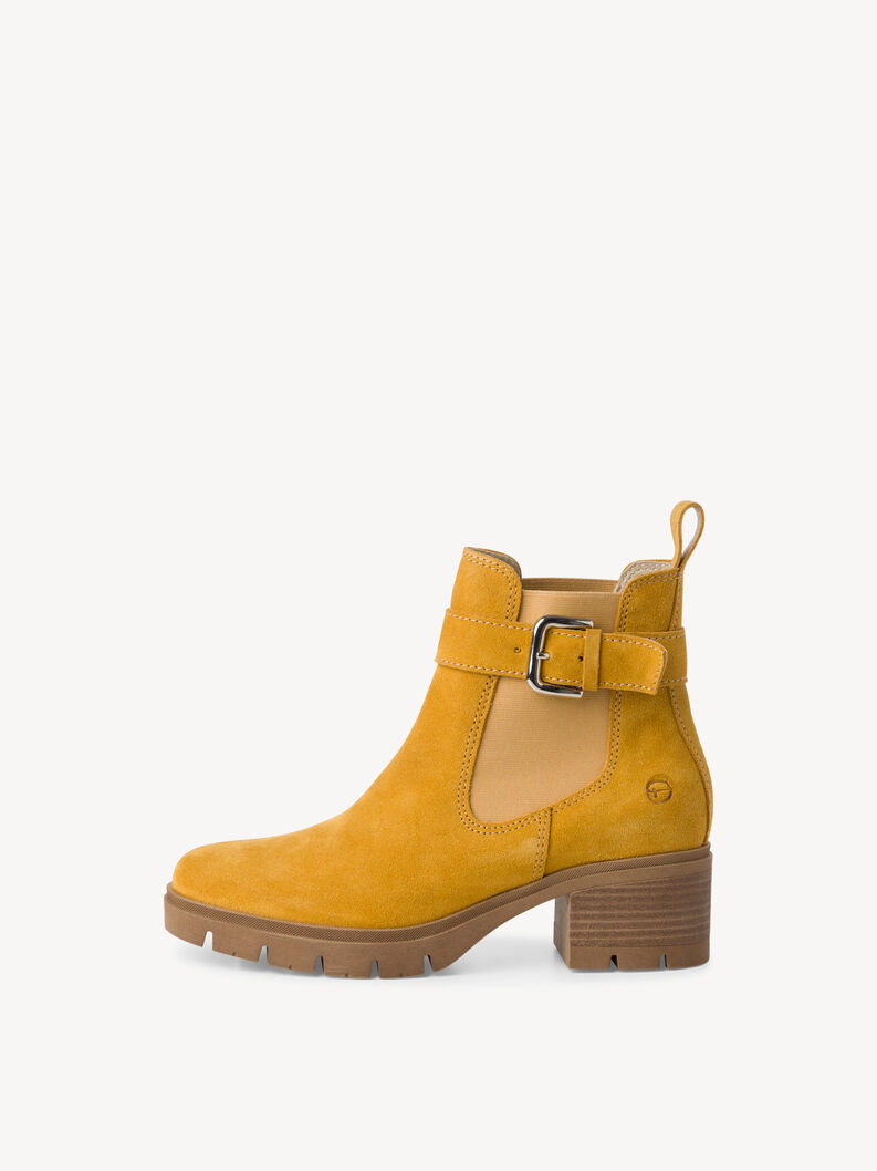 Leder Chelsea Boot - gelb, YELLOW, hi-res