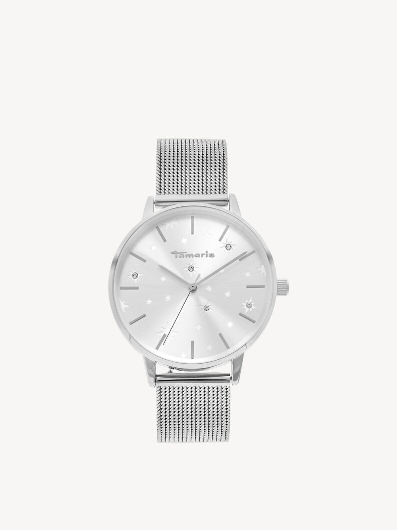 Uhr, silber-silber sunray, hi-res