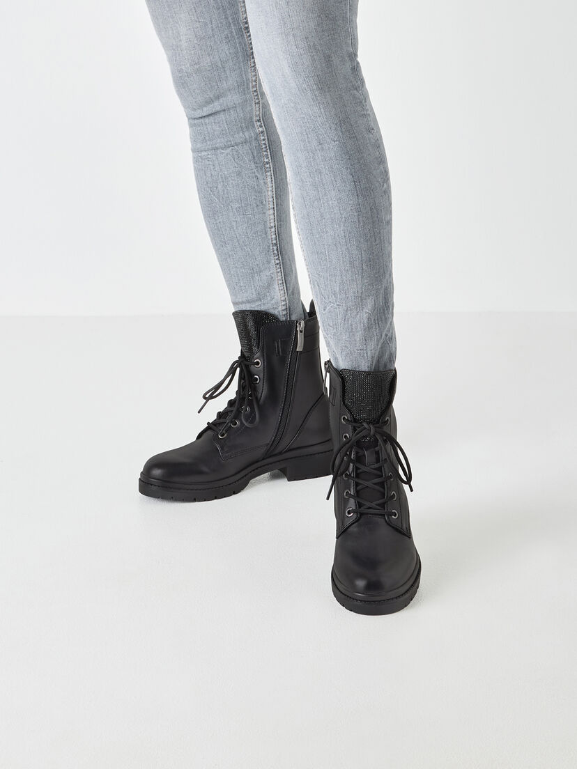 Enkellaarsje - zwart, BLACK GLAM, hi-res