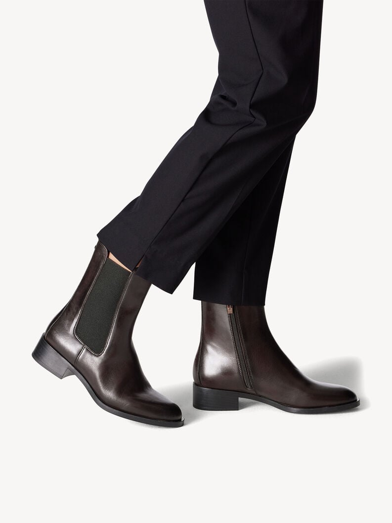 Leder Chelsea Boot - braun, MAHOGANY, hi-res