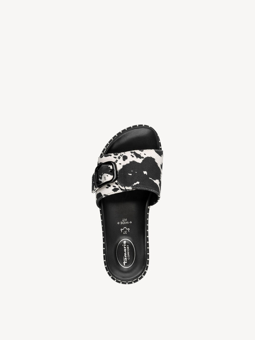 Leren Slipper - zwart, BLACK COW, hi-res