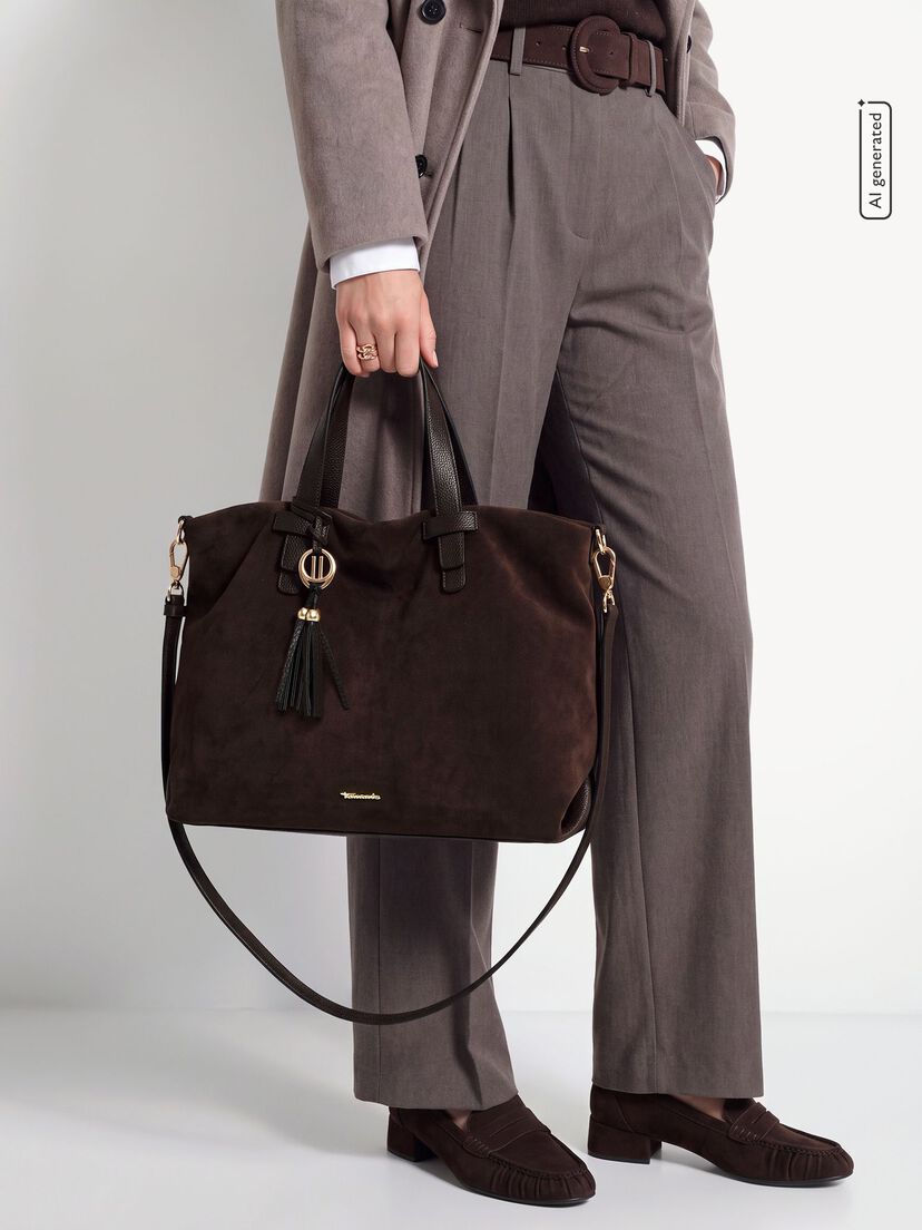 Shopper, brown, hi-res