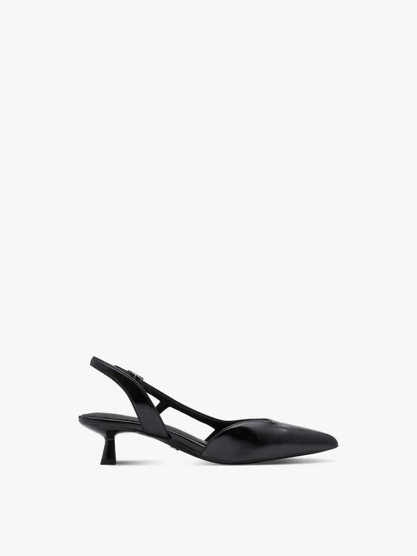 Slingpumps - zwart, BLACK, hi-res