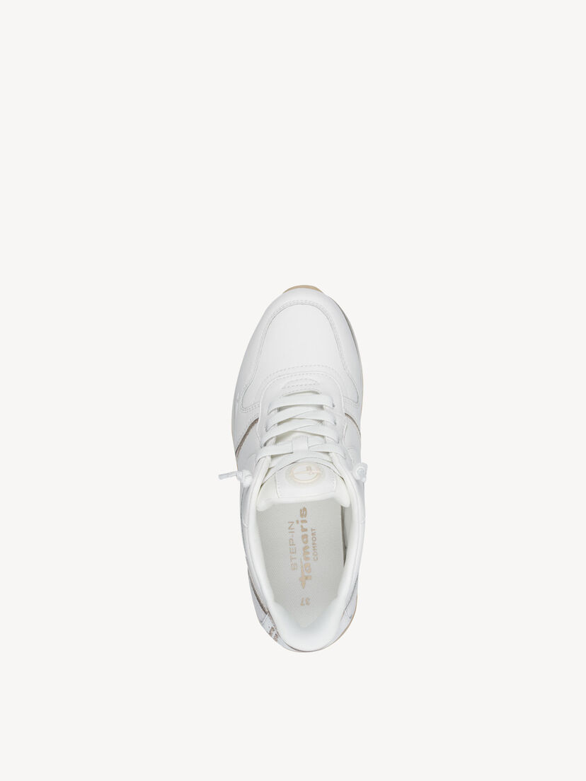 Sneaker, WHITE/GOLD, hi-res