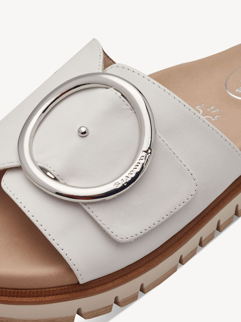 Leren Slipper - wit, WHITE NAPPA, hi-res