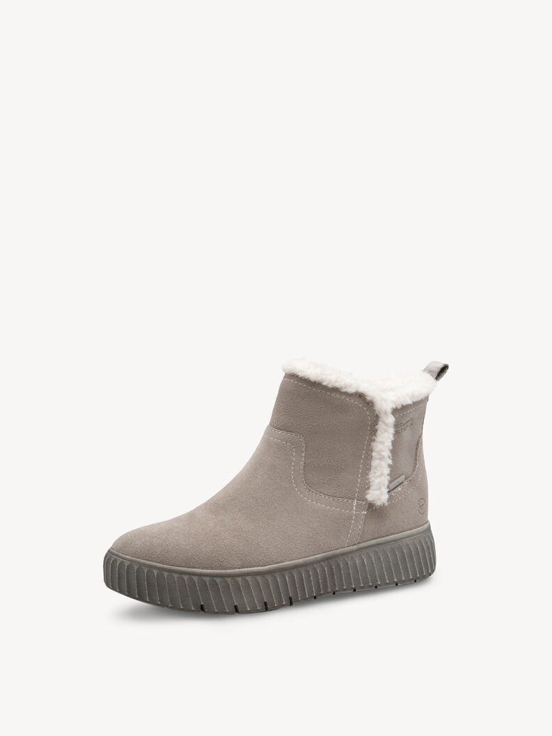 Bottine en cuir - gris doublure chaude, LT GREY, hi-res