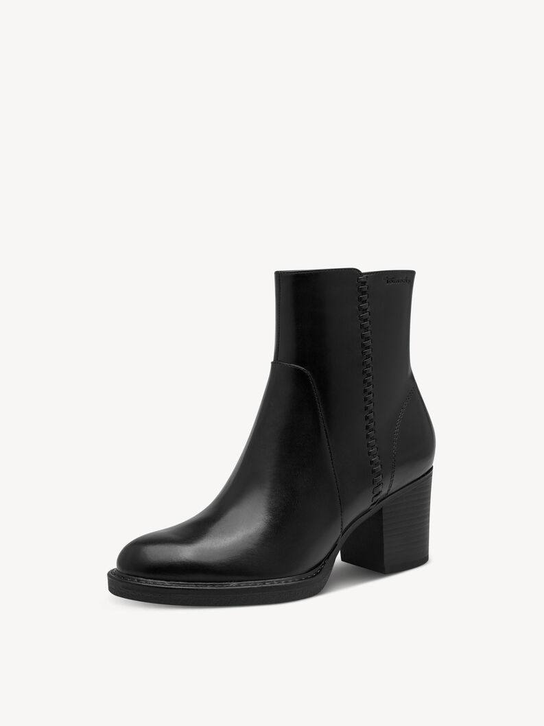 Bootie - black, BLACK LEATHER, hi-res