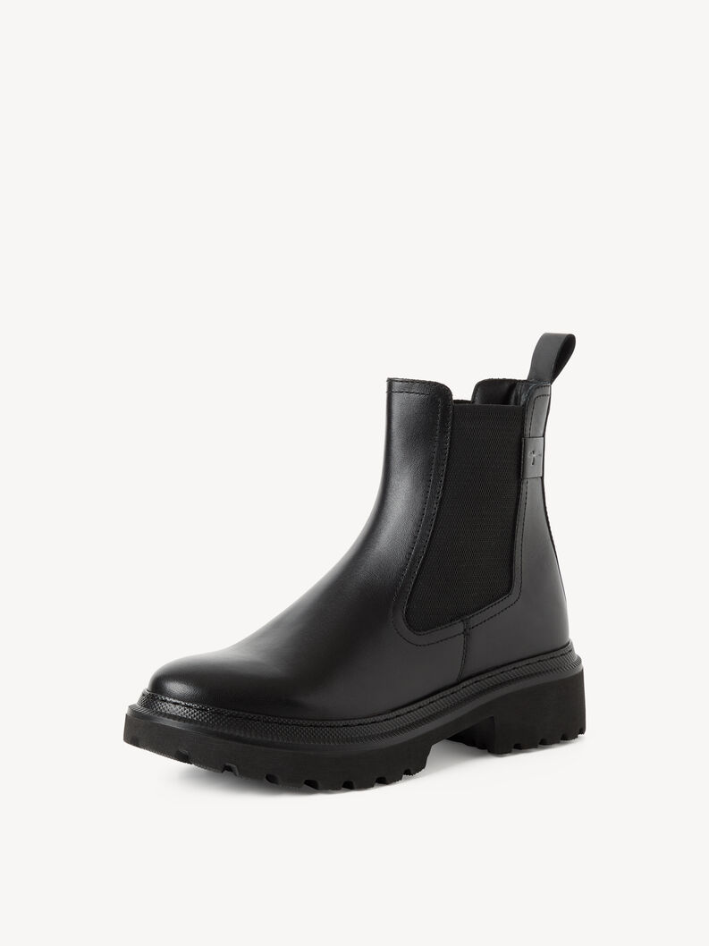 Leder Chelsea Boot - schwarz, BLACK LEATHER, hi-res