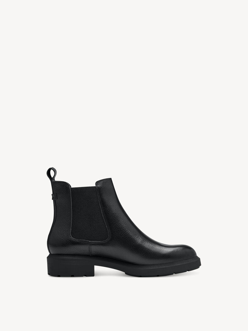 Leder Chelsea Boot - schwarz, BLACK LEATHER, hi-res