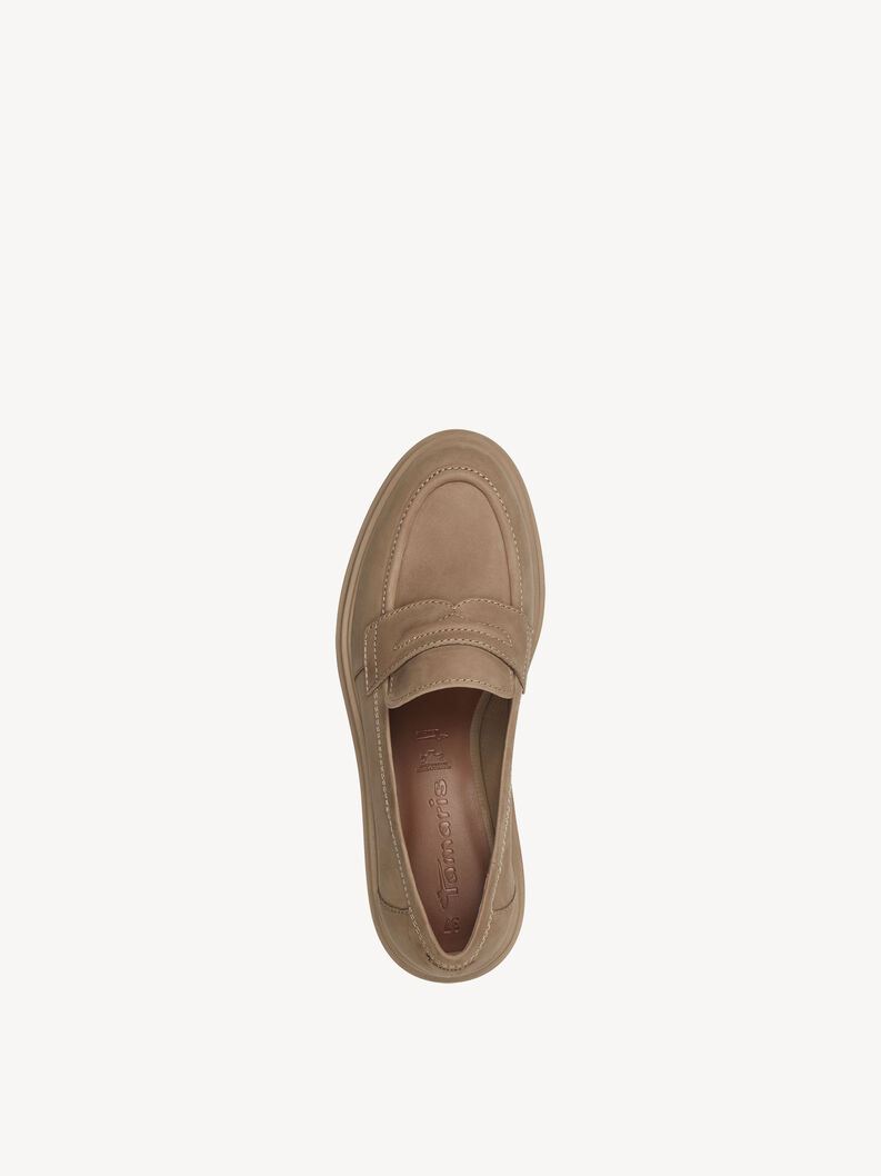 Leather Slipper - brown, CAMEL, hi-res