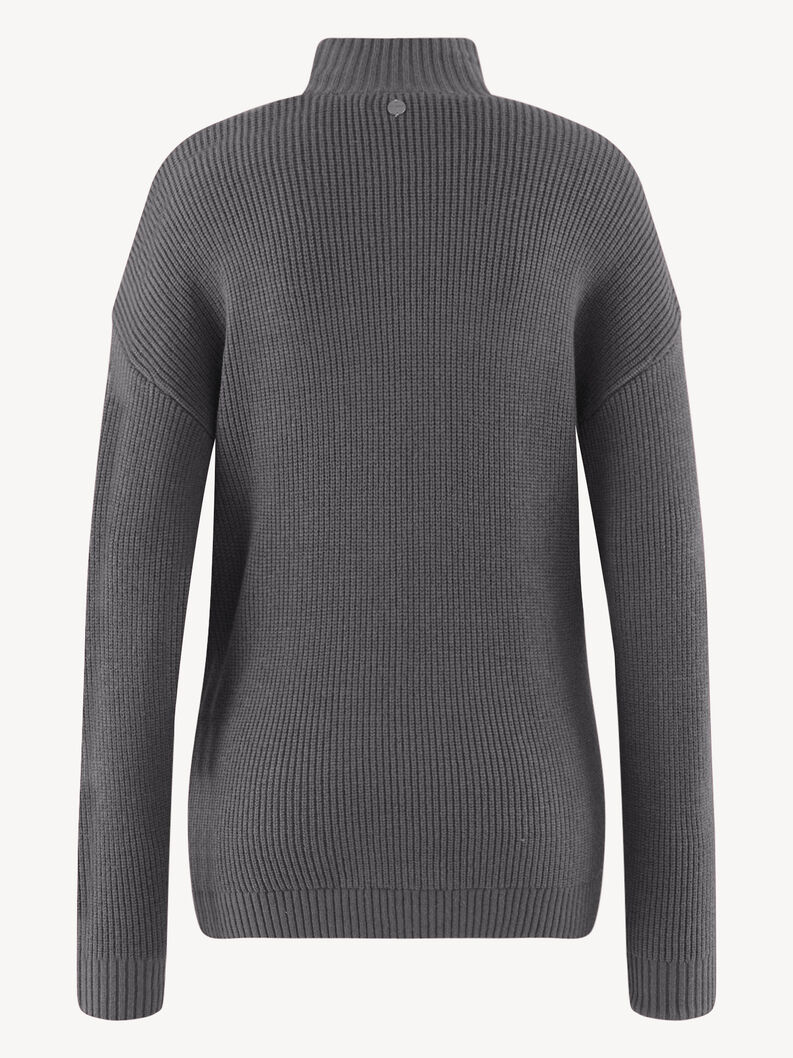 Strickpullover - grau, Phantom Melange, hi-res