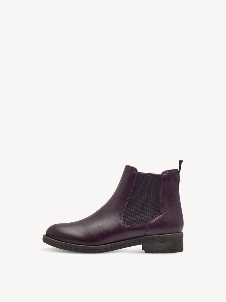 Chelsea boot - red, MERLOT, hi-res