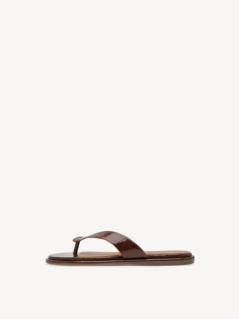 Flip Flops - bruin, BROWN PATENT, hi-res
